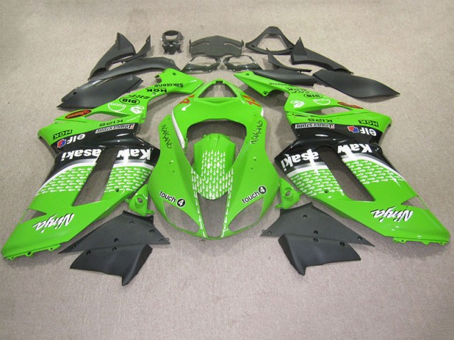 Vert Touch 4 Carénage Kawasaki ZX6R 2007-2008 Vert Touch 4 Carénage Kawasaki ZX6R 2007-2008