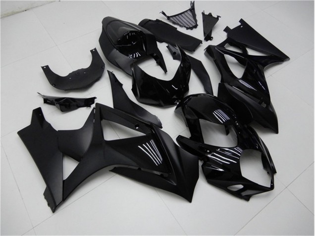 Brillant Noir Mat Carénage Suzuki GSXR 1000 K7 2007-2008 Brillant Noir Mat Carénage Suzuki GSXR 1000 K7 2007-2008