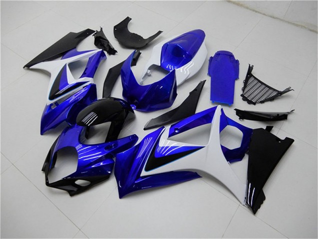 Bleu Blanc Noir Carénage Suzuki GSXR 1000 K7 2007-2008 Bleu Blanc Noir Carénage Suzuki GSXR 1000 K7 2007-2008