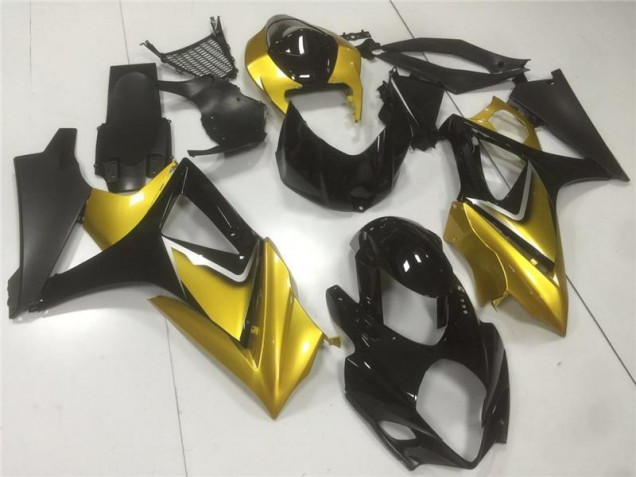 Or Noir Carénages Suzuki GSXR 1000 K7 2007-2008 Or Noir Carénages Suzuki GSXR 1000 K7 2007-2008