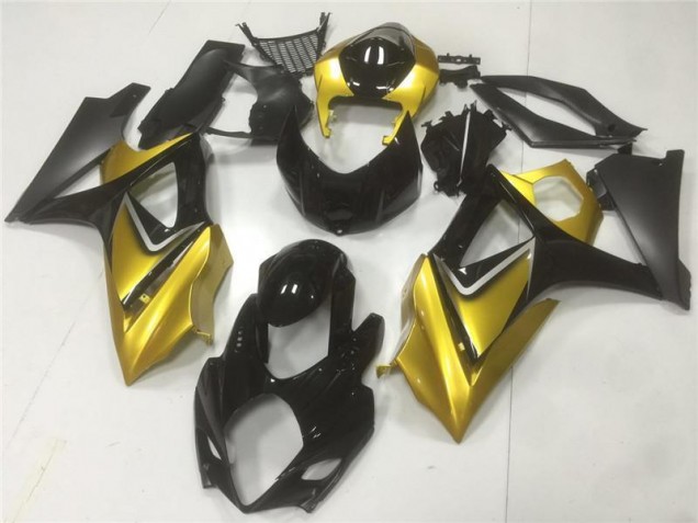 Or Noir Carénages Suzuki GSXR 1000 K7 2007-2008 Or Noir Carénages Suzuki GSXR 1000 K7 2007-2008