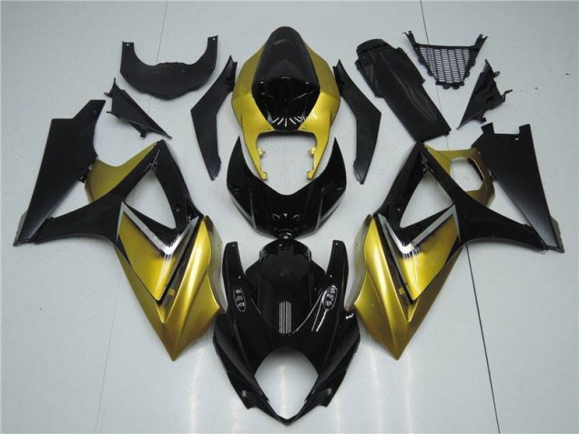 Or Noir Carénages Suzuki GSXR 1000 K7 2007-2008 Or Noir Carénages Suzuki GSXR 1000 K7 2007-2008