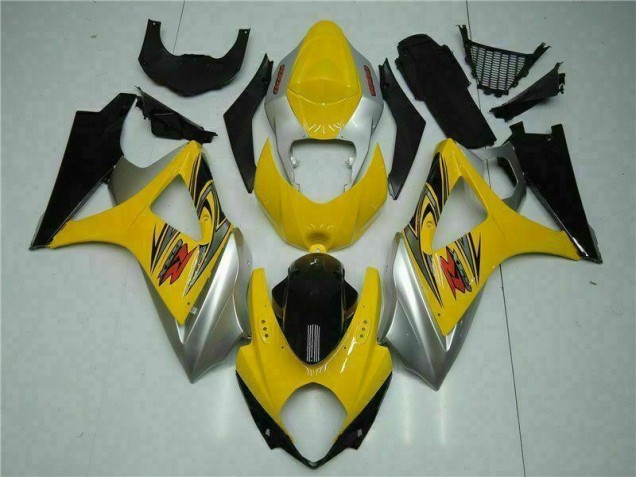 Jaune Carrosserie Suzuki GSXR 1000 K7 2007-2008 Jaune Carrosserie Suzuki GSXR 1000 K7 2007-2008