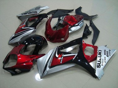 Rouge Noir Argent Carénages Suzuki GSXR 1000 K7 2007-2008 Abordables