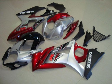 Rouge Noir Argent Carénage Suzuki GSXR 1000 K7 2007-2008 Abordables