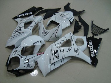 Blanc Corona Carénage Suzuki GSXR 1000 K7 2007-2008 Abordables