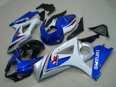 Blanc Bleu Carénage Suzuki GSXR 1000 K7 2007-2008 Abordables
