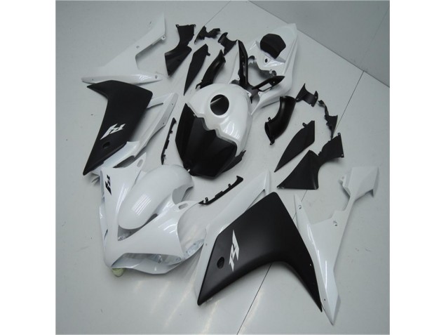 Blanc Noir Carénage Yamaha R1 2007-2008 Blanc Noir Carénage Yamaha R1 2007-2008
