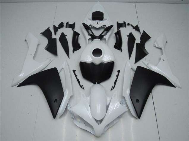 Blanc Noir Carénage Yamaha R1 2007-2008 Blanc Noir Carénage Yamaha R1 2007-2008