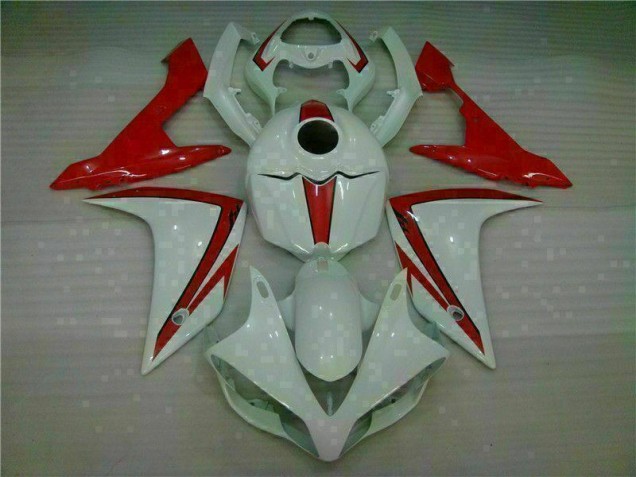 Blanc Rouge Carénage Yamaha R1 2007-2008