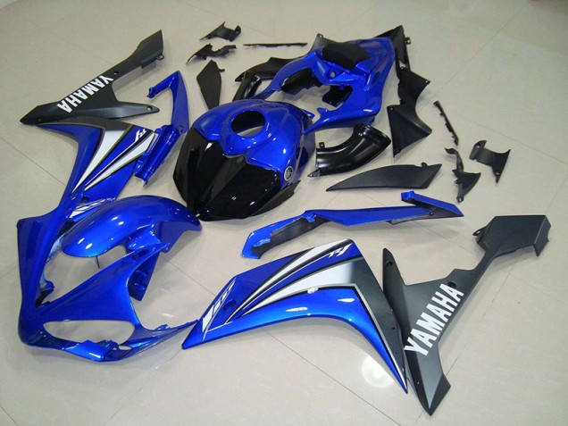 Bleu Blanc Kit Carénages Complet Yamaha R1 2007-2008 Bleu Blanc Kit Carénages Complet Yamaha R1 2007-2008
