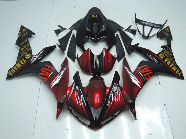 Dark Noir Brillant Carénage Yamaha R1 2007-2008