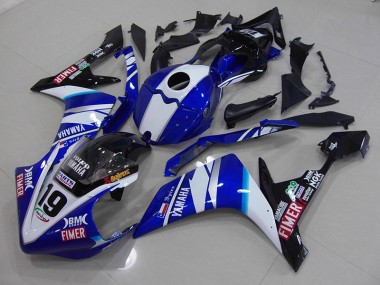 Blanc Bleu Carénage Yamaha R1 2007-2008 Abordables