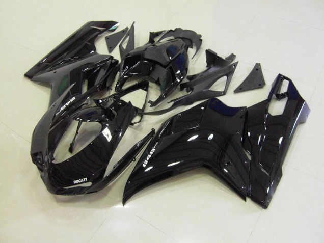 Noir Brillant Carénage Ducati 848 1098 1198 2007-2014 Noir Brillant Carénage Ducati 848 1098 1198 2007-2014