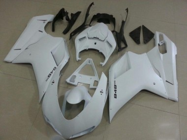 Matte Blanc Carénage Ducati 848 1098 1198 2007-2014 Abordables