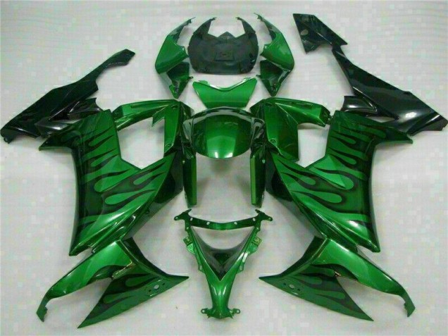 Vert Flamme Carénage Kawasaki ZX10R 2008-2010 Vert Flamme Carénage Kawasaki ZX10R 2008-2010