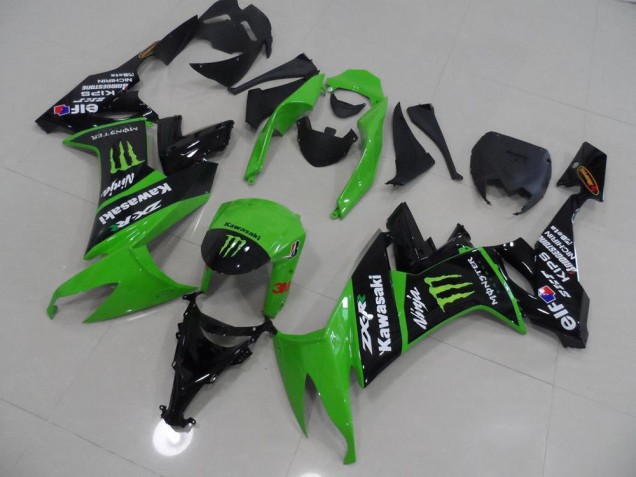 Vert et Noir Monster Carénage Kawasaki ZX10R 2008-2010 Vert et Noir Monster Carénage Kawasaki ZX10R 2008-2010