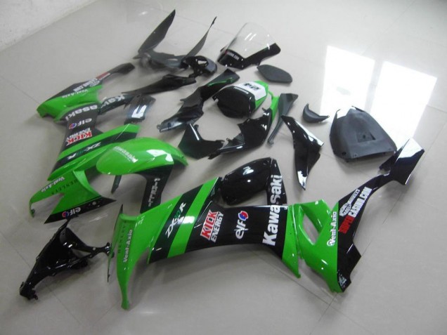 Vert Noir Kick Carénage Kawasaki ZX10R 2008-2010 Vert Noir Kick Carénage Kawasaki ZX10R 2008-2010