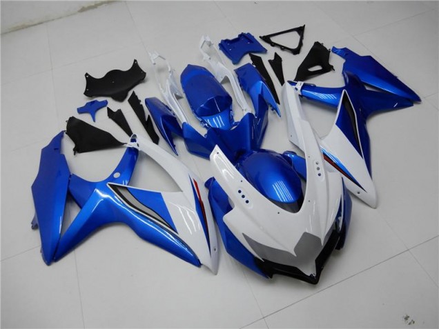 Blanc Bleu Carénages Suzuki GSXR 600 / 750 K8 2008-2010 Blanc Bleu Carénages Suzuki GSXR 600 / 750 K8 2008-2010