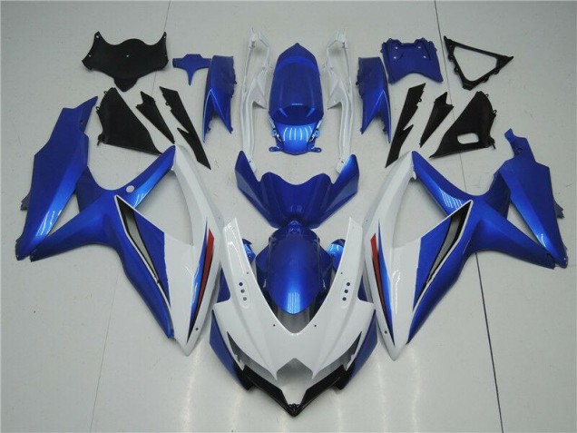 Blanc Bleu Carénages Suzuki GSXR 600 / 750 K8 2008-2010 Blanc Bleu Carénages Suzuki GSXR 600 / 750 K8 2008-2010