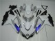 Blanc Argent Bleu Carénage Suzuki GSXR 600 / 750 K8 2008-2010 Blanc Argent Bleu Carénage Suzuki GSXR 600 / 750 K8 2008-2010