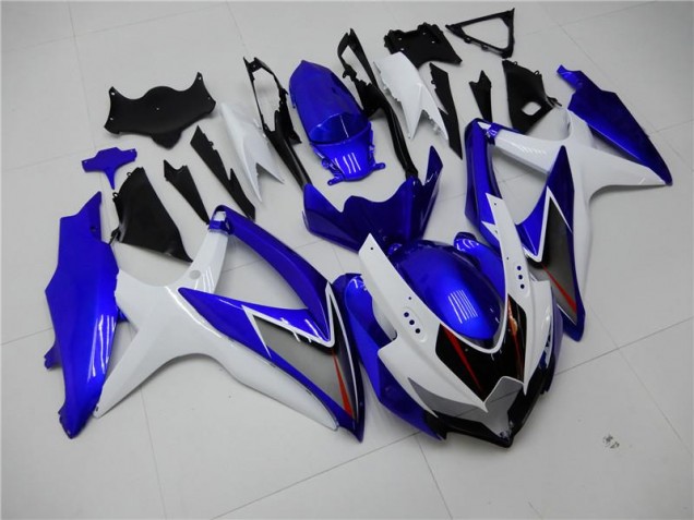 Blanc Bleu Carénage Suzuki GSXR 600 / 750 K8 2008-2010 Blanc Bleu Carénage Suzuki GSXR 600 / 750 K8 2008-2010