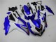 Blanc Bleu Carénage Suzuki GSXR 600 / 750 K8 2008-2010 Blanc Bleu Carénage Suzuki GSXR 600 / 750 K8 2008-2010