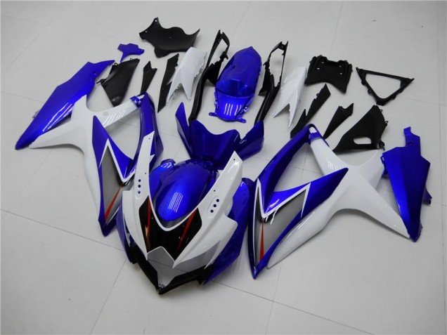 Blanc Bleu Carénage Suzuki GSXR 600 / 750 K8 2008-2010 Blanc Bleu Carénage Suzuki GSXR 600 / 750 K8 2008-2010