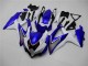 Blanc Bleu Carénage Suzuki GSXR 600 / 750 K8 2008-2010 Blanc Bleu Carénage Suzuki GSXR 600 / 750 K8 2008-2010