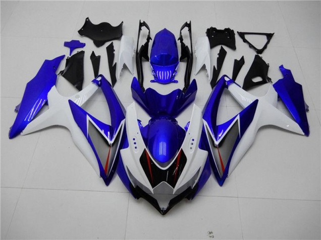 Blanc Bleu Carénage Suzuki GSXR 600 / 750 K8 2008-2010 Blanc Bleu Carénage Suzuki GSXR 600 / 750 K8 2008-2010