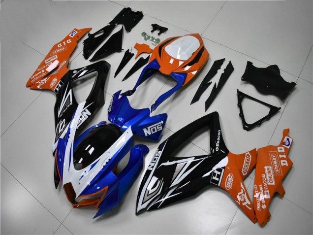 Bleu Orange Carénage Suzuki GSXR 600 / 750 K8 2008-2010 Bleu Orange Carénage Suzuki GSXR 600 / 750 K8 2008-2010