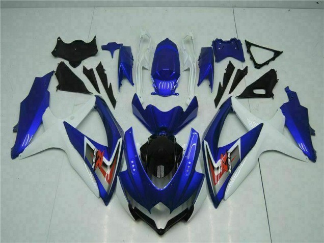 Bleu Blanc Kit Carénages Suzuki GSXR 600 / 750 K8 2008-2010 Bleu Blanc Kit Carénages Suzuki GSXR 600 / 750 K8 2008-2010