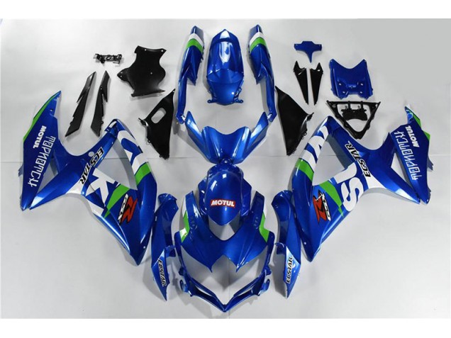 Bleu Blanc Vert Carénage Suzuki GSXR 600 / 750 K8 2008-2010 Bleu Blanc Vert Carénage Suzuki GSXR 600 / 750 K8 2008-2010