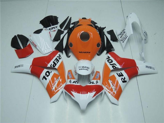Orange Blanc Rouge Repsol Carénage Honda CBR 1000 RR 2008-2011 Orange Blanc Rouge Repsol Carénage Honda CBR 1000 RR 2008-2011