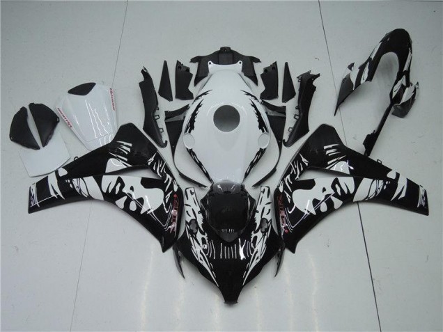 Noir Blanc Carénage Honda CBR 1000 RR 2008-2011 Noir Blanc Carénage Honda CBR 1000 RR 2008-2011