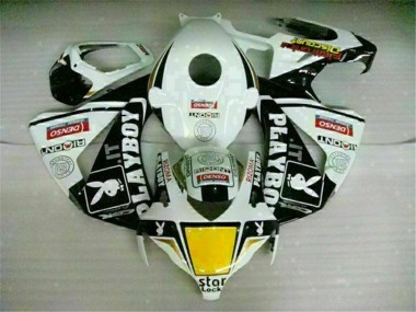 Blanc Noir Playboy Carénages Honda CBR 1000 RR 2008-2011 Abordables