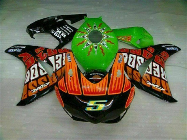 Vert Orange Carénage Honda CBR 1000 RR 2008-2011 Vert Orange Carénage Honda CBR 1000 RR 2008-2011