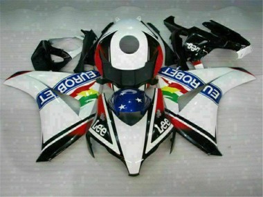 Blanc Bleu Rouge Eurobet Lee Carénage Honda CBR 1000 RR 2008-2011 Abordables