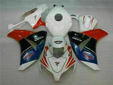 Rouge Blanc Carénages Honda CBR 1000 RR 2008-2011 Abordables