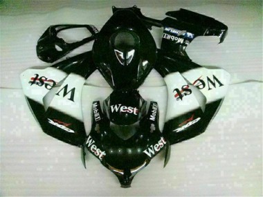 Blanc Noir West Carénage Honda CBR 1000 RR 2008-2011 Abordables