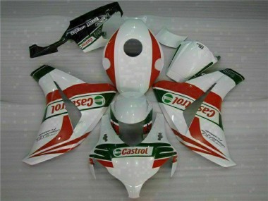Blanc Rouge Carénages Honda CBR 1000 RR 2008-2011 Abordables