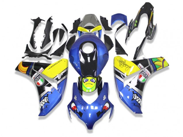 Bleu Requin Carénage Honda CBR 1000 RR 2008-2011 Bleu Requin Carénage Honda CBR 1000 RR 2008-2011