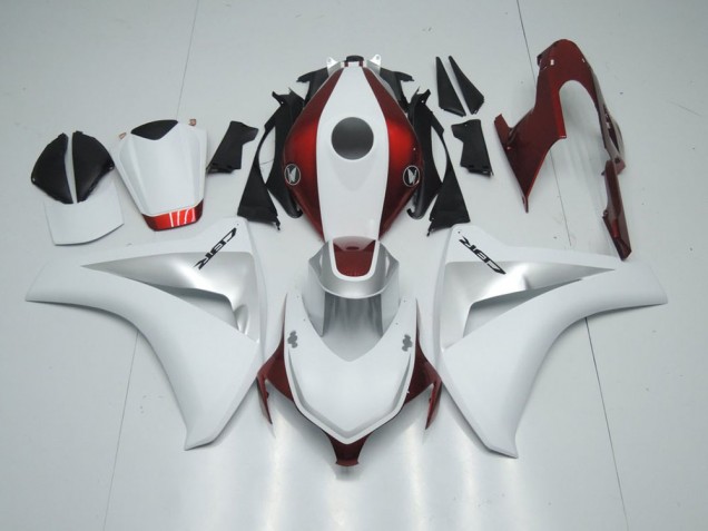 Rouge Bonbon Blanc et Argent Carénage Honda CBR 1000 RR 2008-2011 Rouge Bonbon Blanc et Argent Carénage Honda CBR 1000 RR 2008-2011