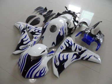 Bleu Noir Flamme Courses Carénage Honda CBR 1000 RR 2008-2011 Abordables