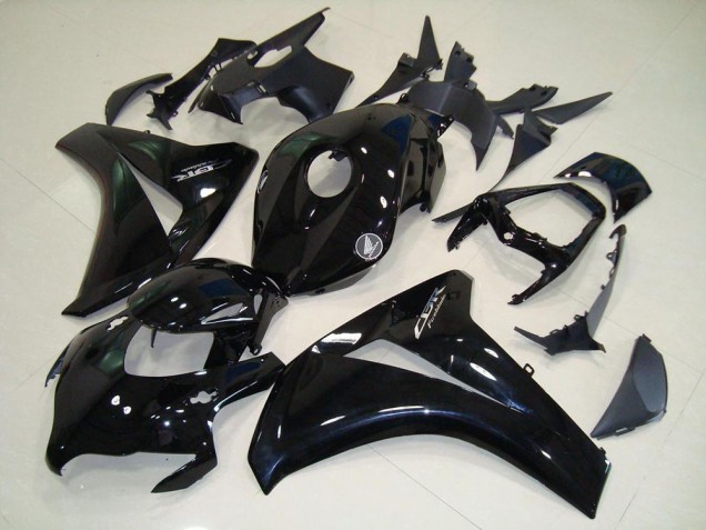 Noir Brillant Chrome Décalque Carénage Honda CBR 1000 RR 2008-2011