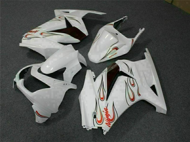 Blanc Rouge Carénage Kawasaki EX250 2008-2012