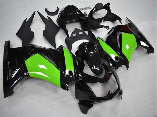 Noir Vert Carénages Kawasaki EX250 2008-2012 Noir Vert Carénages Kawasaki EX250 2008-2012