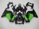 Noir Vert Carénages Kawasaki EX250 2008-2012 Noir Vert Carénages Kawasaki EX250 2008-2012