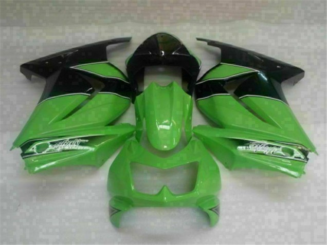 Vert Noir Kit Carénages Complet Kawasaki EX250 2008-2012 Vert Noir Kit Carénages Complet Kawasaki EX250 2008-2012