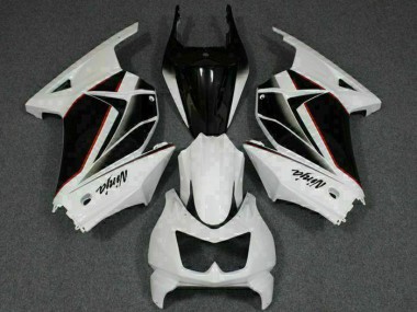 Blanc Noir Ninja Carénages Kawasaki EX250 2008-2012 Abordables